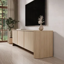 Barbados - TV-Meubel - Eiken - 168x39x52 cm