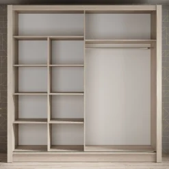 Bazarre - Kledingkast met schuifdeuren - Eiken