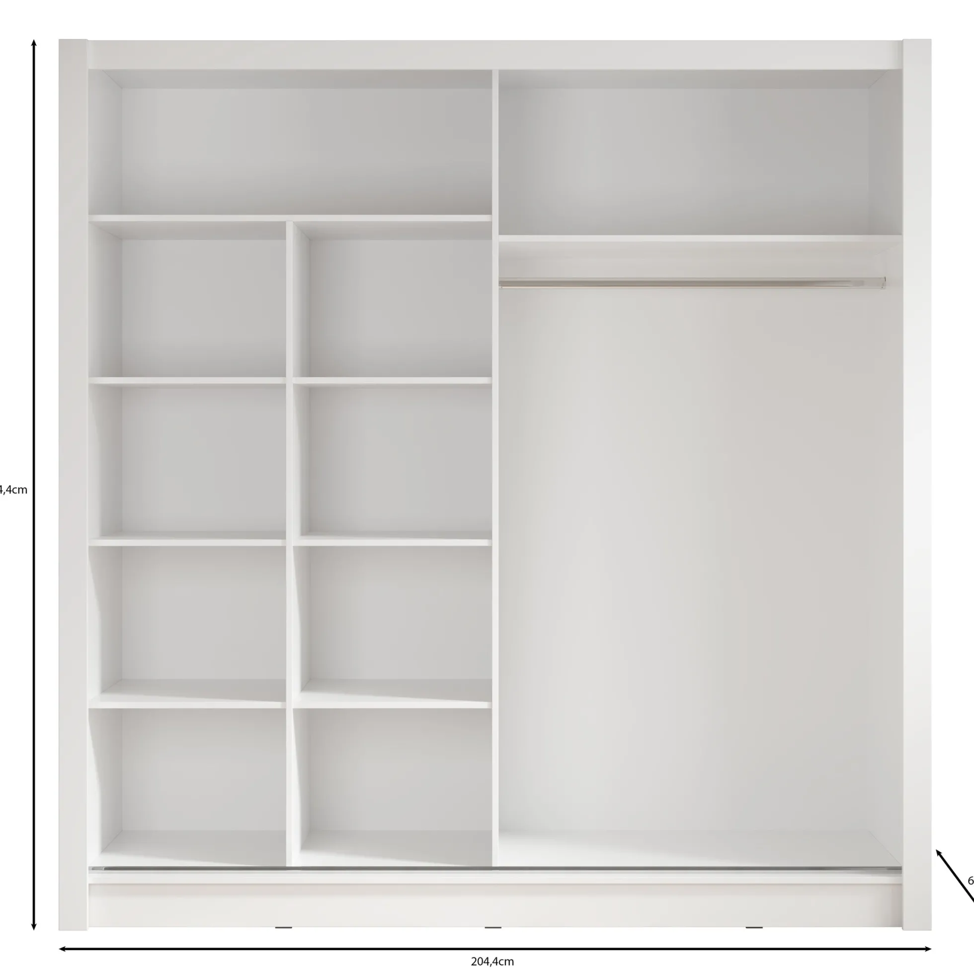 Bazarre - Kledingkast met schuifdeuren - Eiken