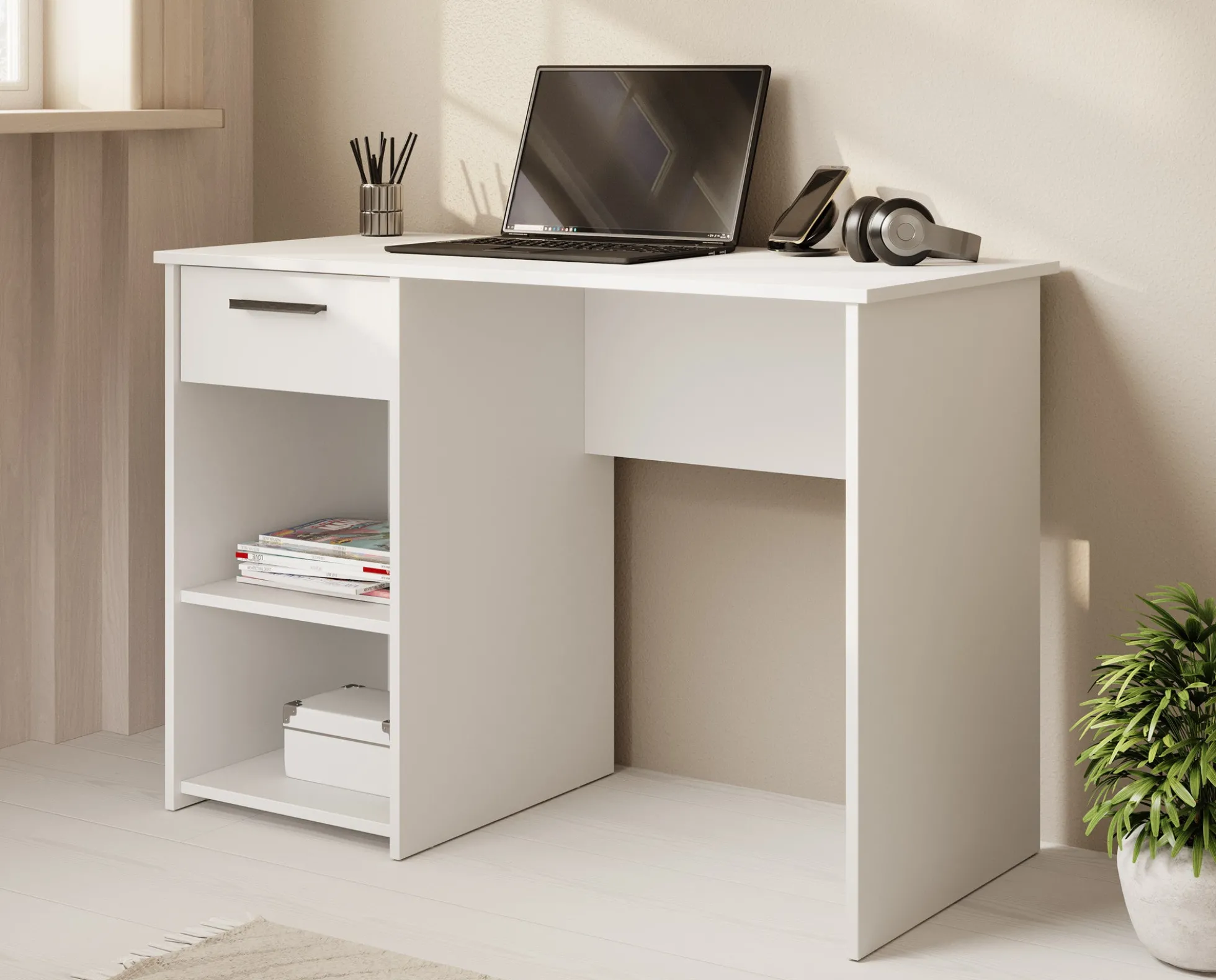 Bellini - Bureau - Wit - 110 cm