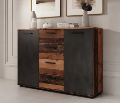 Bellini - Dressoir - Donker/old wood - 120x33x85 cm
