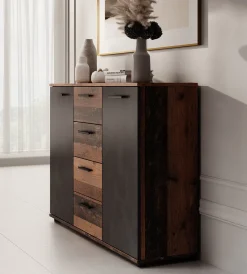 Bellini - Dressoir - Donker/old wood - 120x33x85 cm