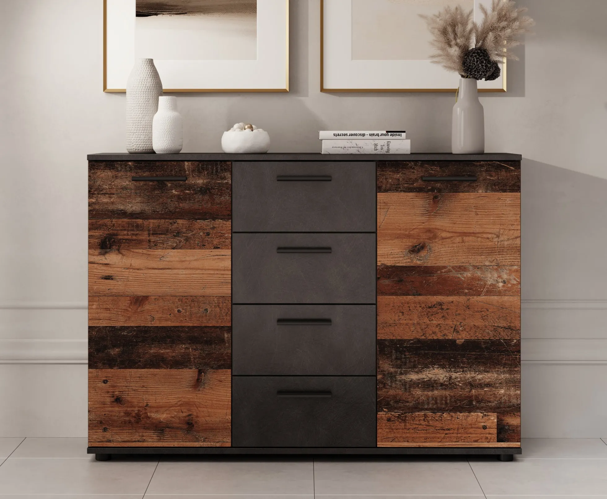 Bellini - Dressoir - Grijs - 120x33x85 cm