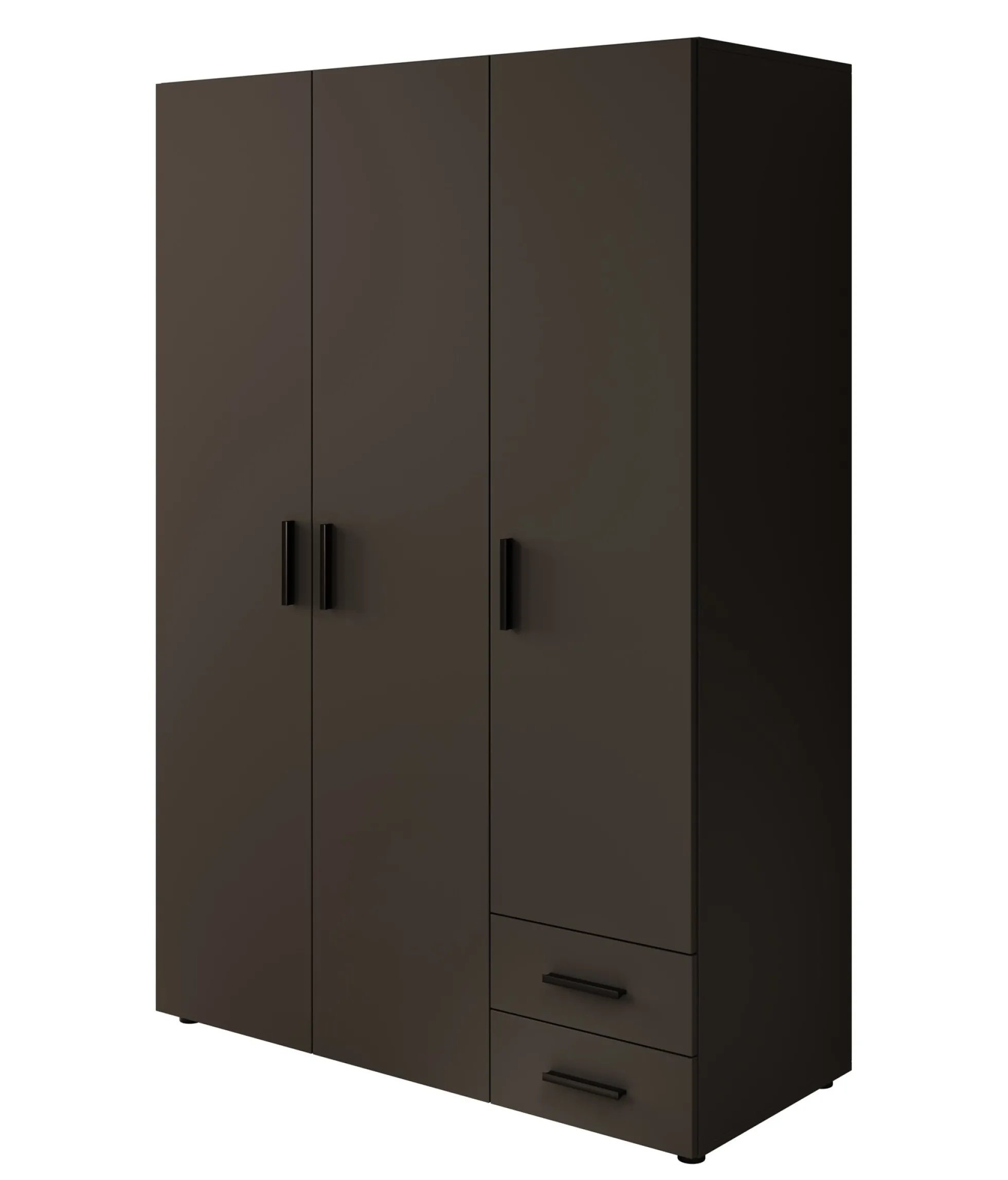 Bellini - Kledingkast 3-deurs - Antraciet - 120x51x177 cm