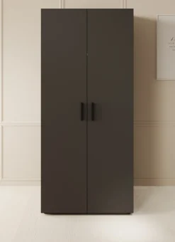 Bellini - Kledingkast 2-deurs - Antraciet - 80x51x177 cm