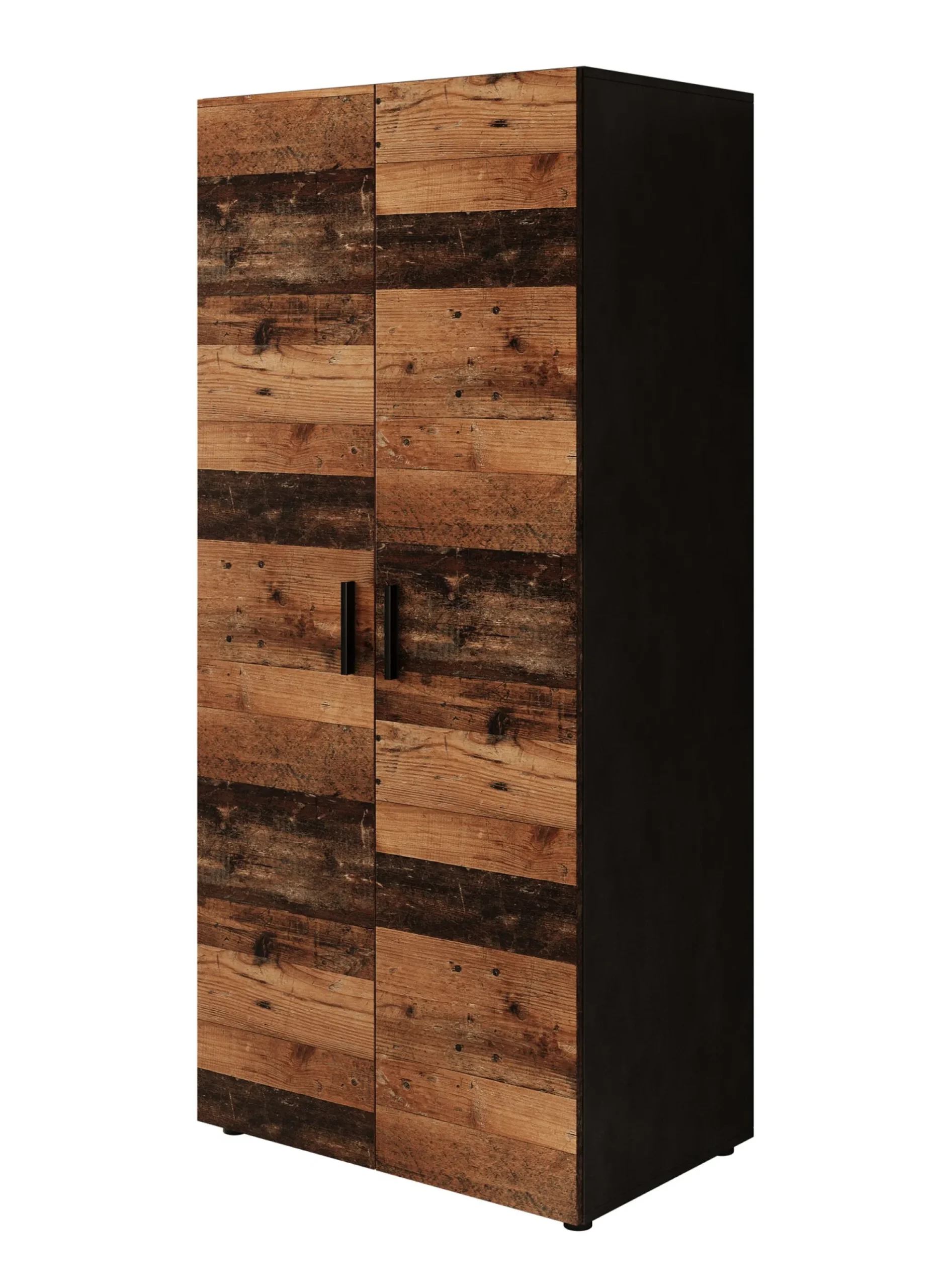 Bellini - Kledingkast 2-deurs - Donker old wood - 80x51x177 cm