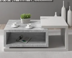 Bello - Salontafel - Betonlook/wit