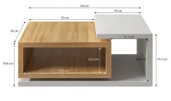 Bello - Salontafel - Eiken/antraciet