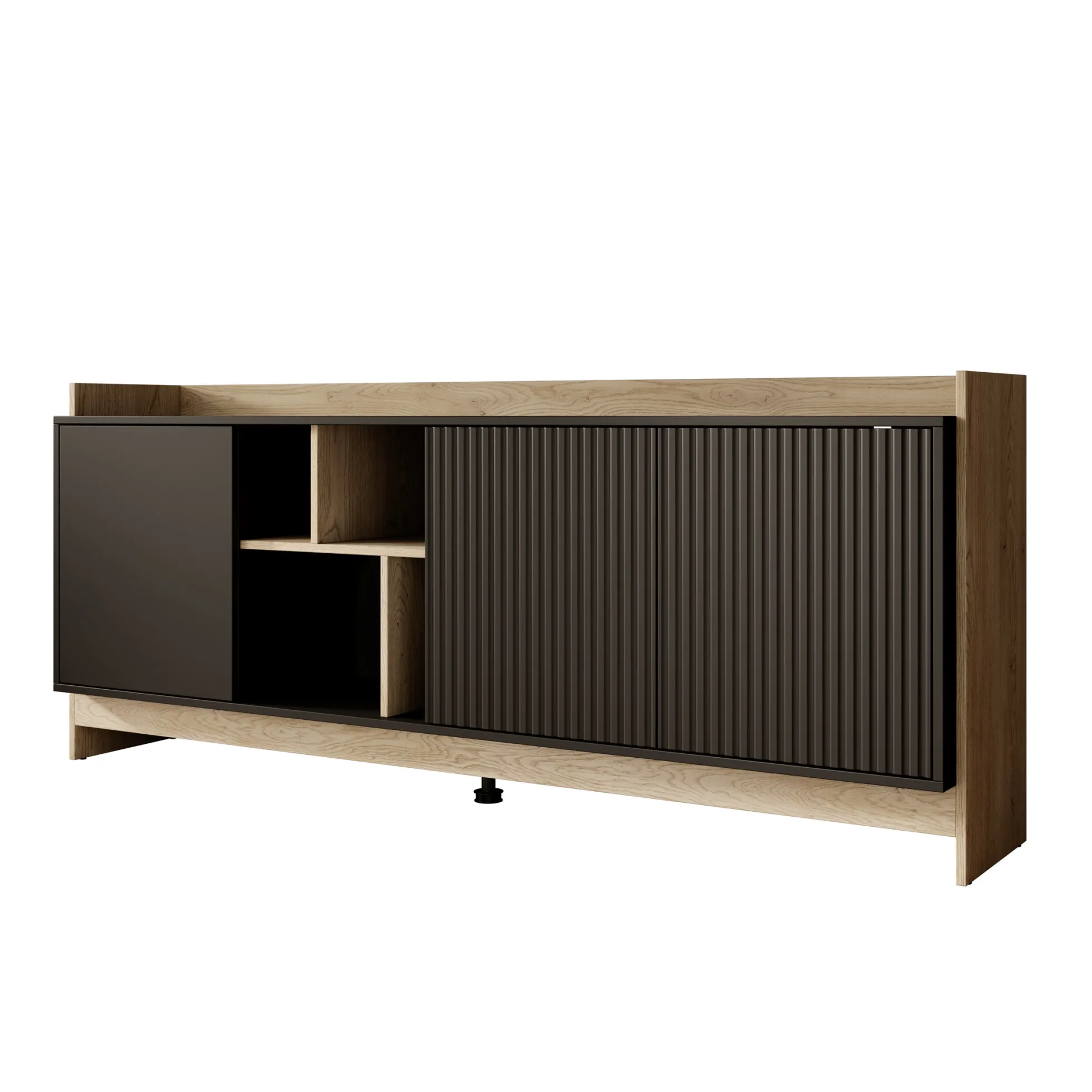 Benz - Dressoir - Zwart - 190x38x78 cm