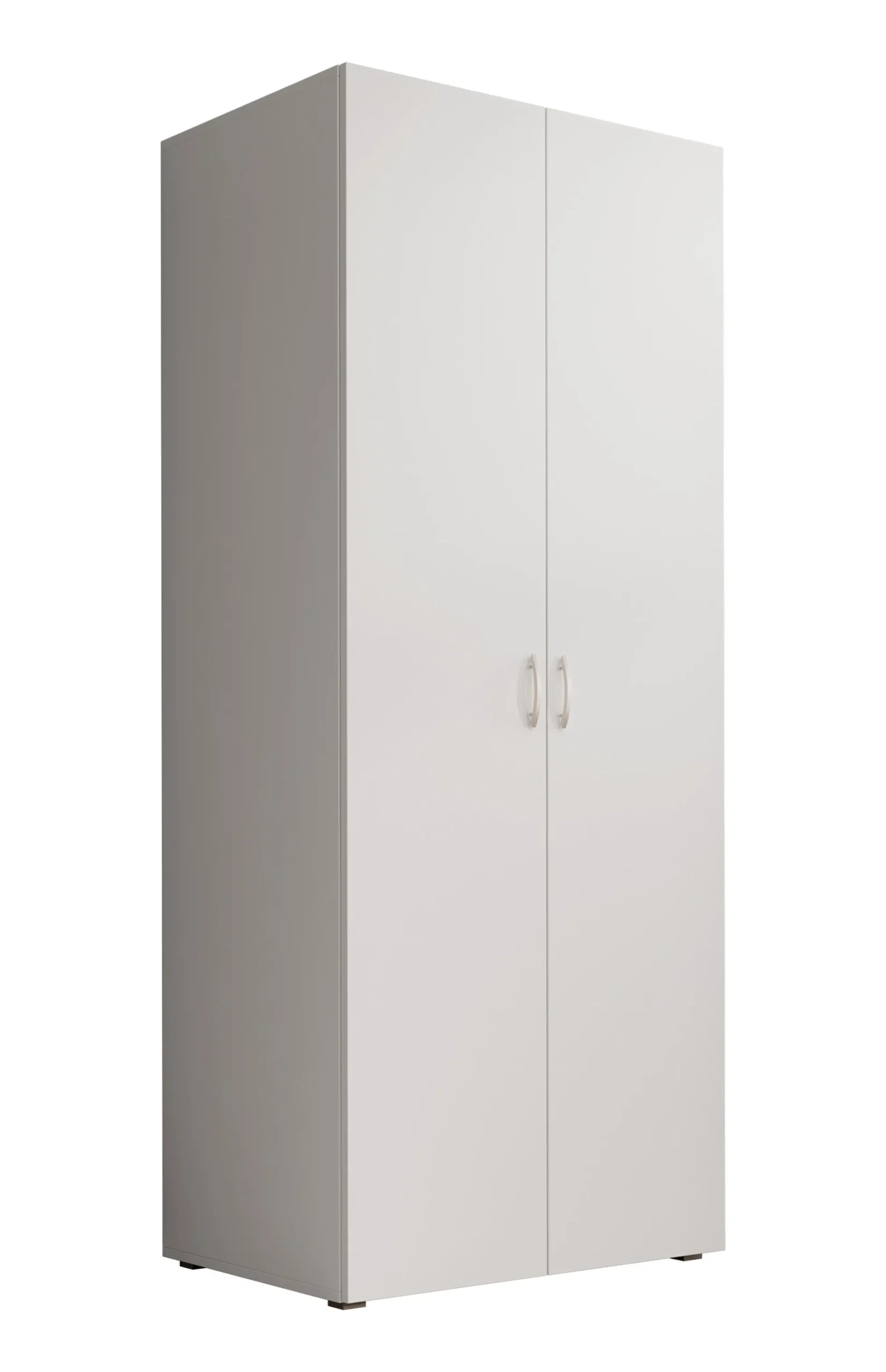 Bernd - Kledingkast 2-deurs - Wit - 74x52x179 cm