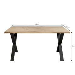 Berry - Eetkamertafel - Eiken - 160x90x76 cm
