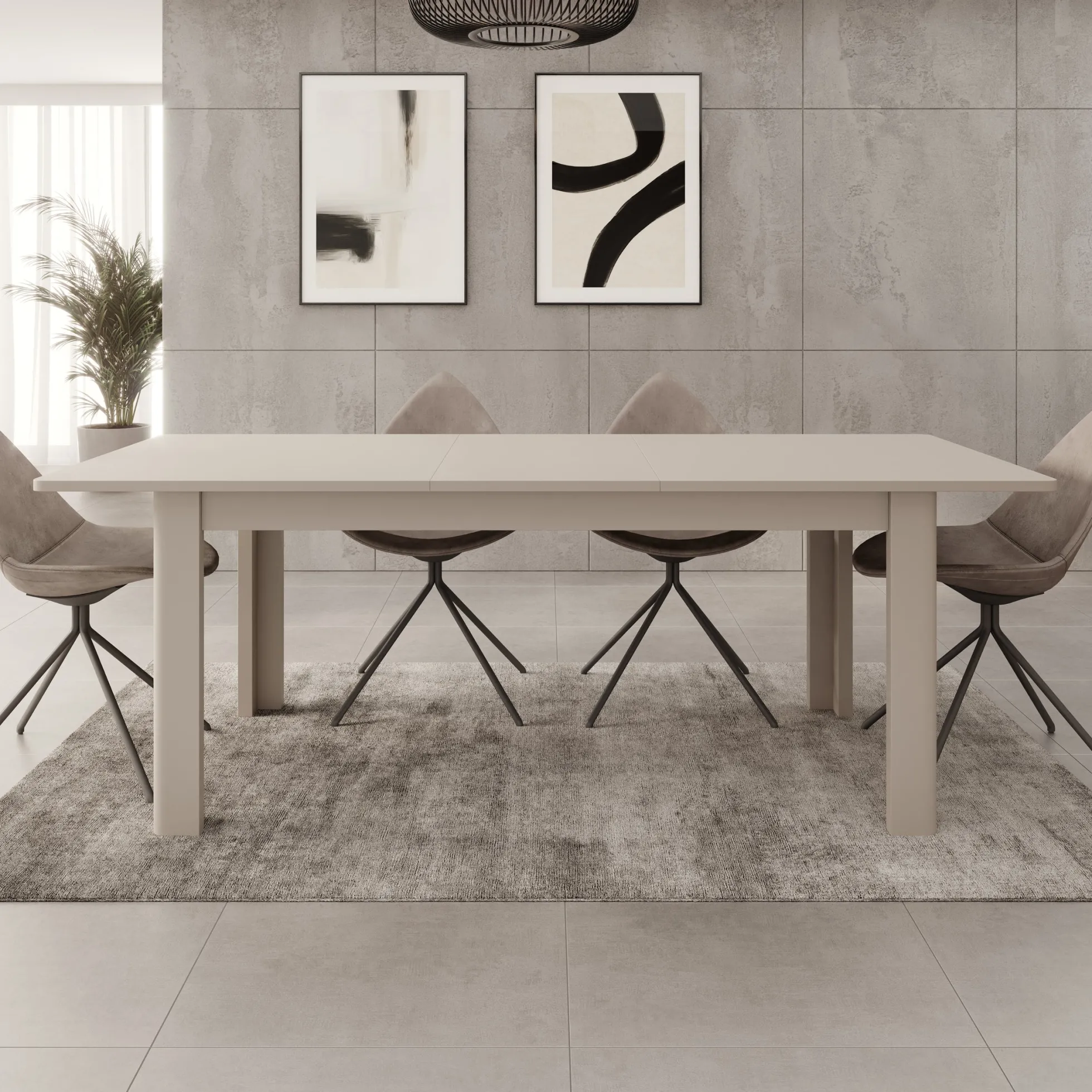 Bijou - Eetkamertafel - Beige - 160x90x73 cm