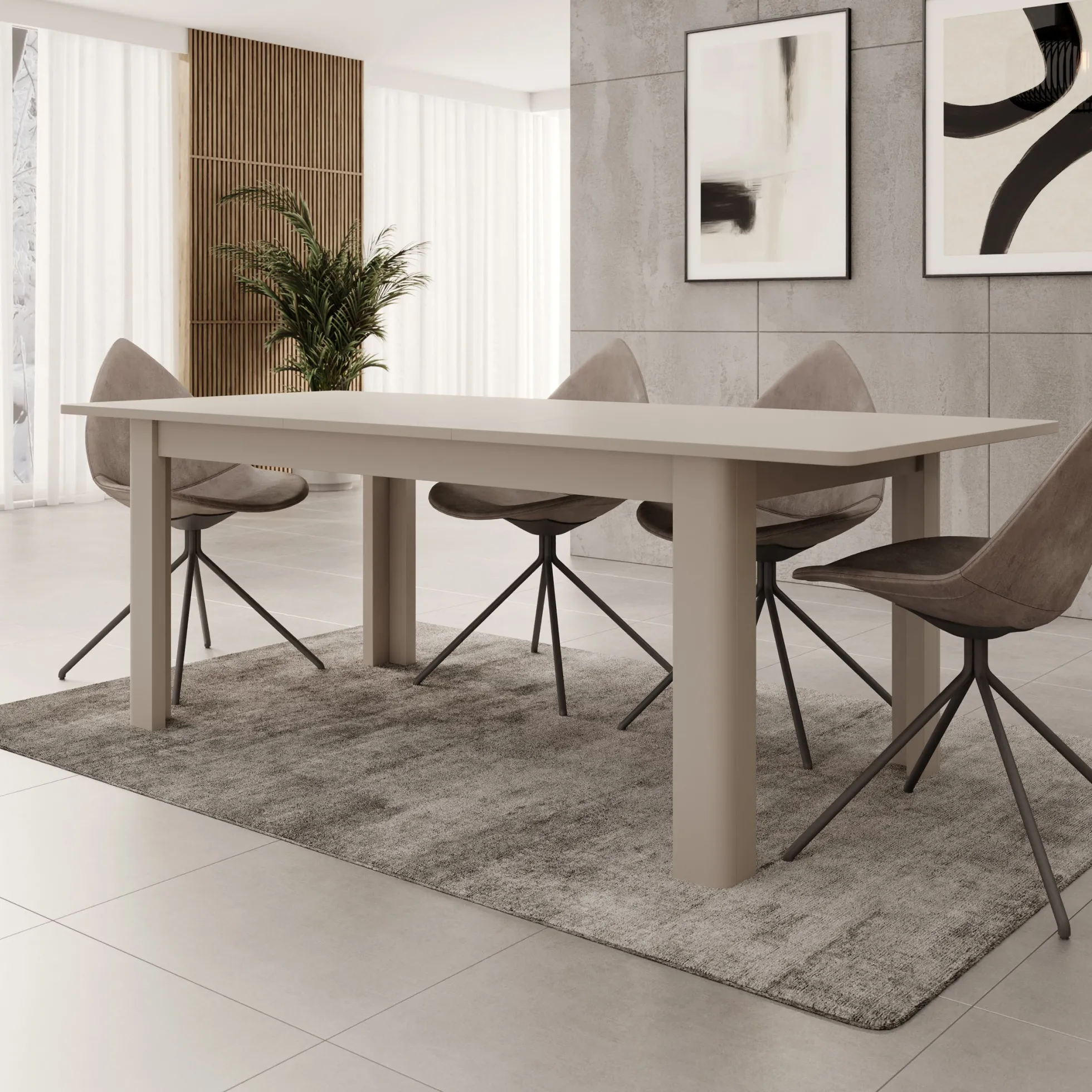 Bijou - Eetkamertafel - Beige - 160x90x73 cm