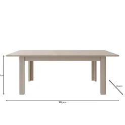 Bijou - Eetkamertafel - Beige - 160x90x73 cm