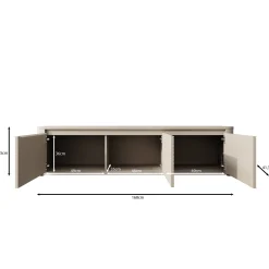 Bijou - TV-Meubel - Beige - 168x41x42 cm