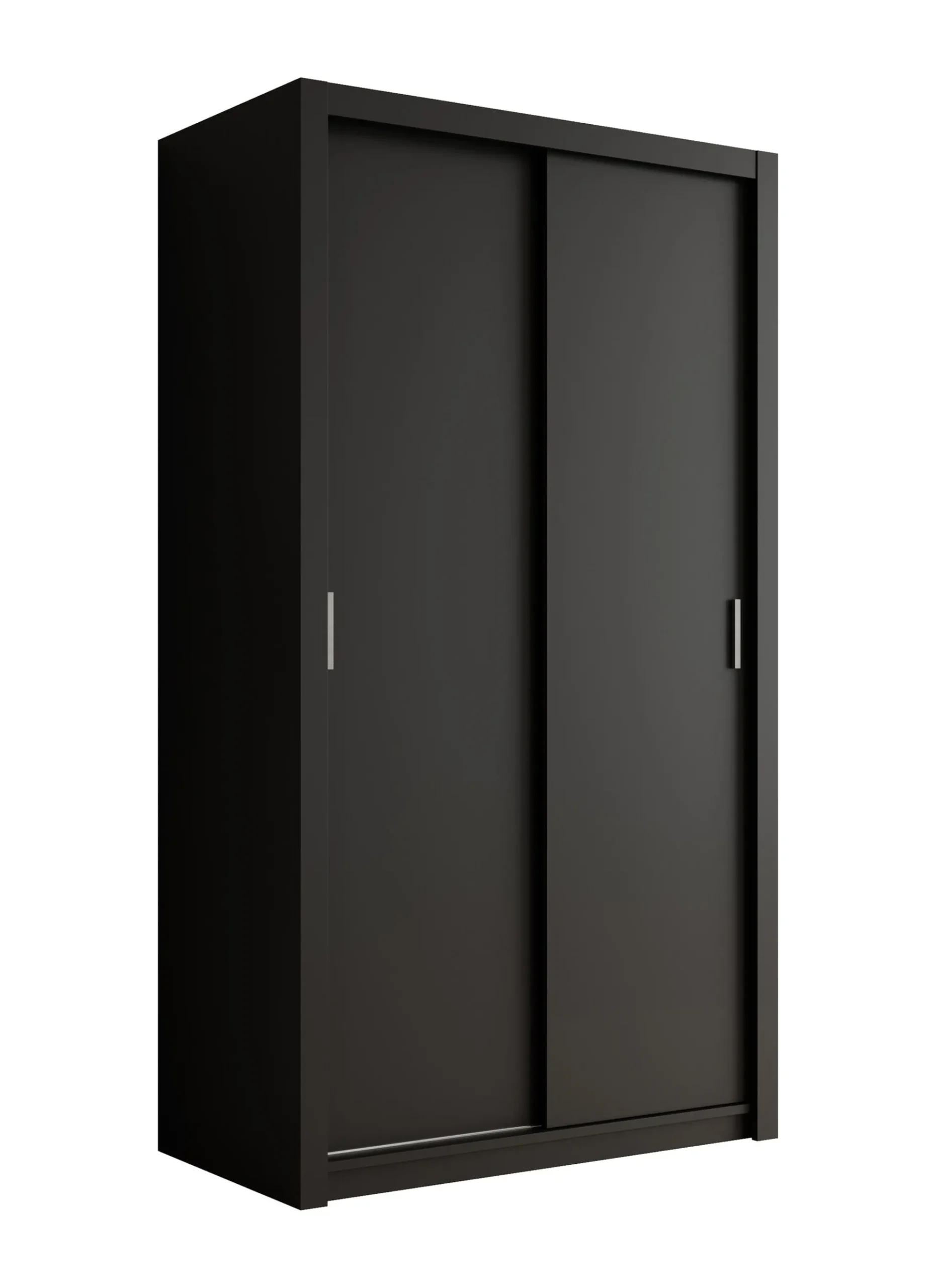 Blake - Kledingkast met schuifdeuren - Zwart - 120x62x215 cm