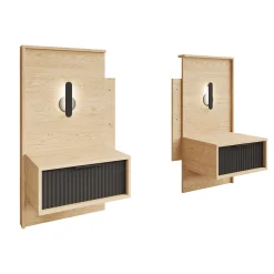 Bogota - Nachtkastje - Eiken - 50x40x100 cm