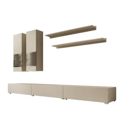 Bolivar - Wandmeubel - Beige - 270x41x26 cm