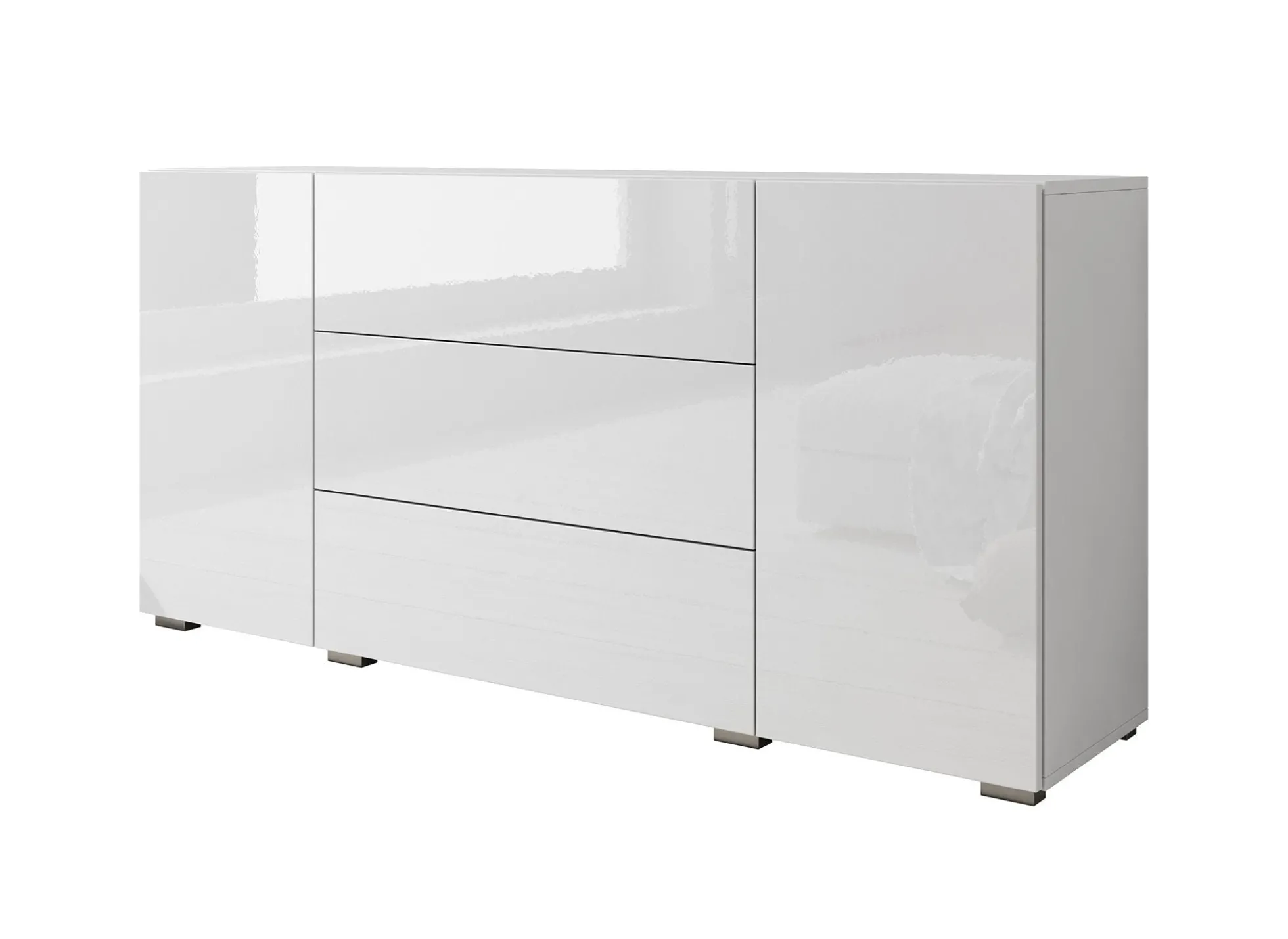 Bonzo - Dressoir - Wit - 150x39x68 cm