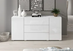Bonzo - Dressoir - Wit - 150x39x68 cm