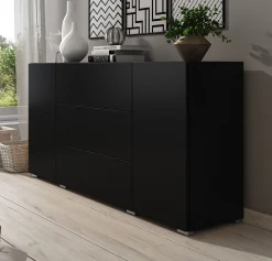Bonzo - Dressoir - Zwart - 150x39x68 cm