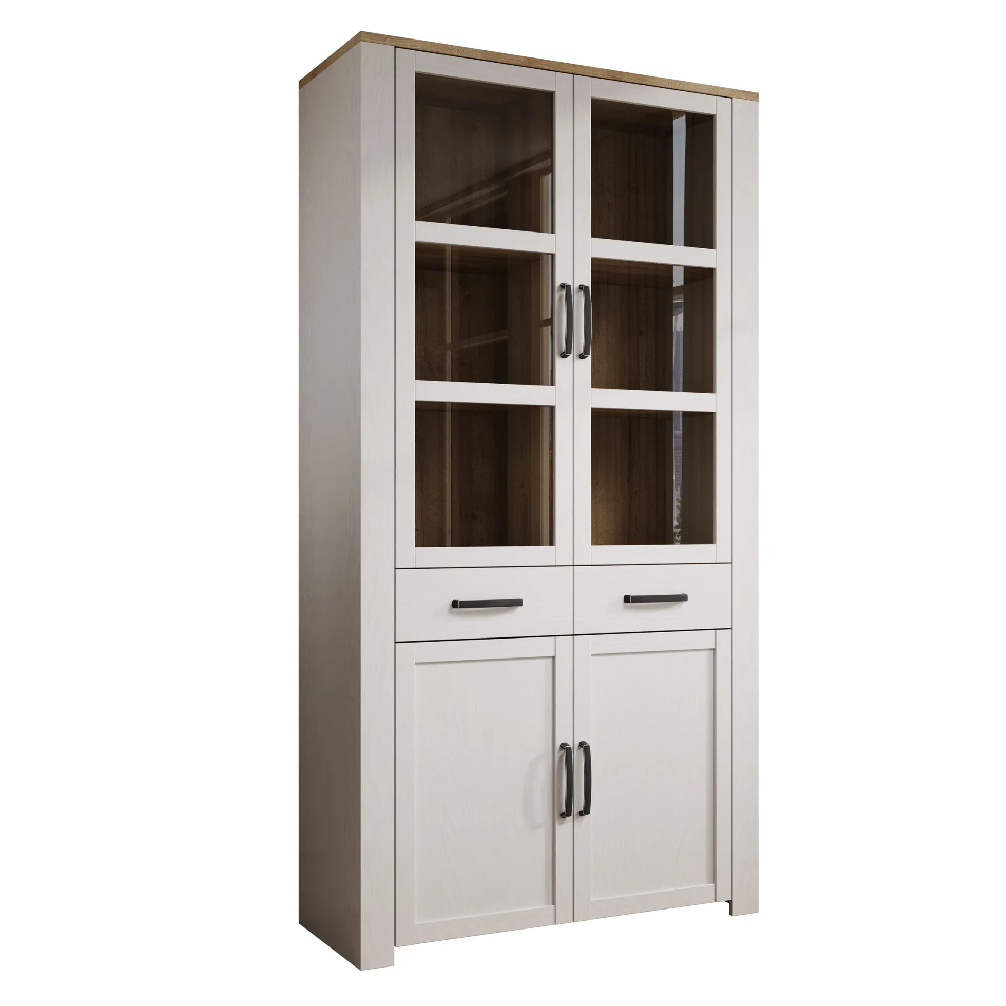 Borello - Buffetkast - Wit - 106x42x205 cm