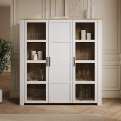 Borello - Buffetkast - Wit - 151x42x161 cm