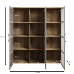 Borello - Buffetkast - Wit - 151x42x161 cm