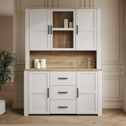 Borello - Buffetkast - Wit - 146x42x205 cm