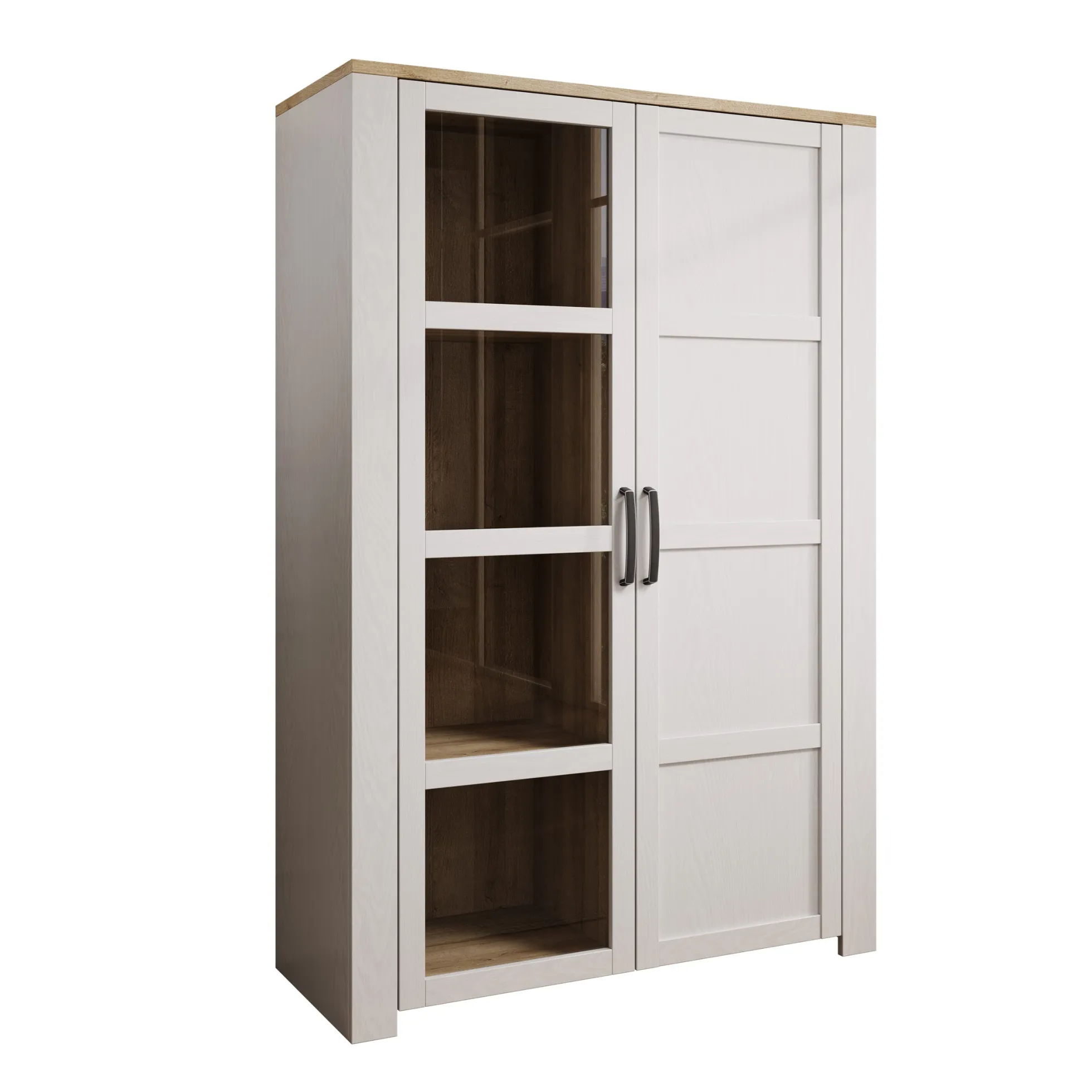 Borello - Buffetkast - Wit - 106x42x161 cm