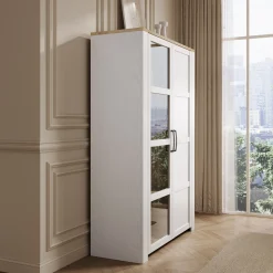 Borello - Buffetkast - Wit - 106x42x161 cm