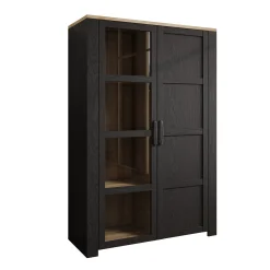 Borello - Buffetkast - Zwart - 106x42x161 cm