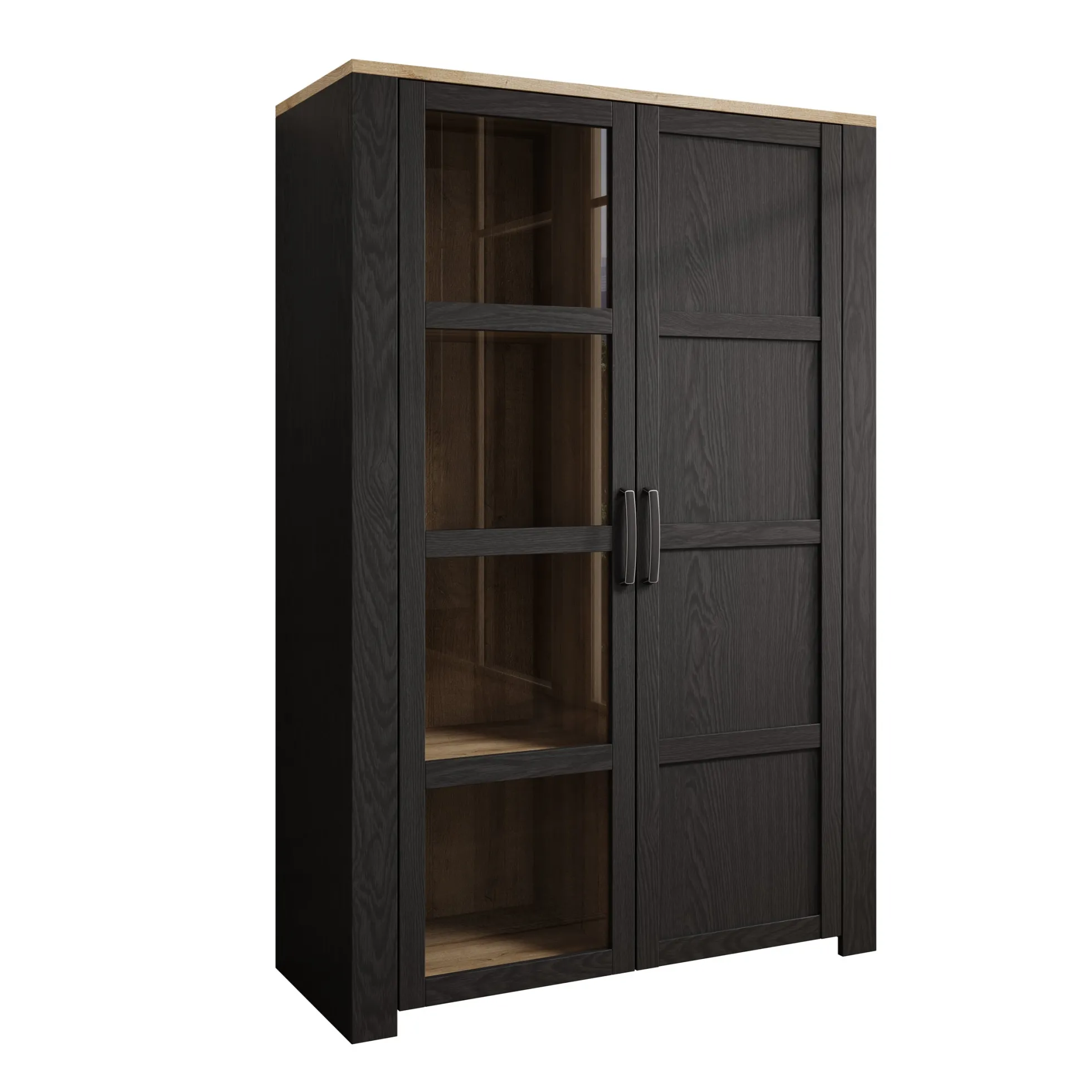 Borello - Buffetkast - Zwart - 106x42x161 cm