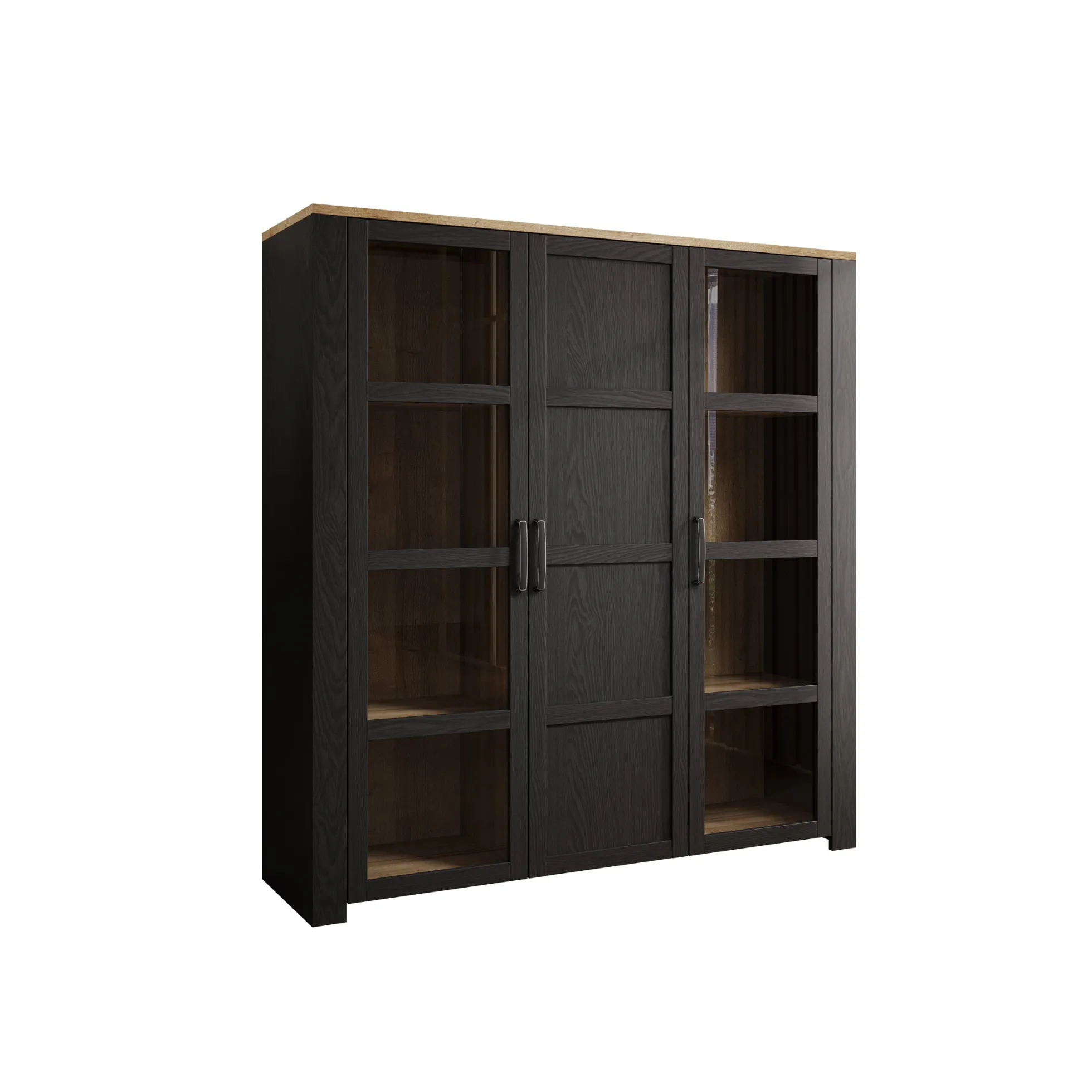 Borello - Buffetkast - Zwart - 151x42x161 cm