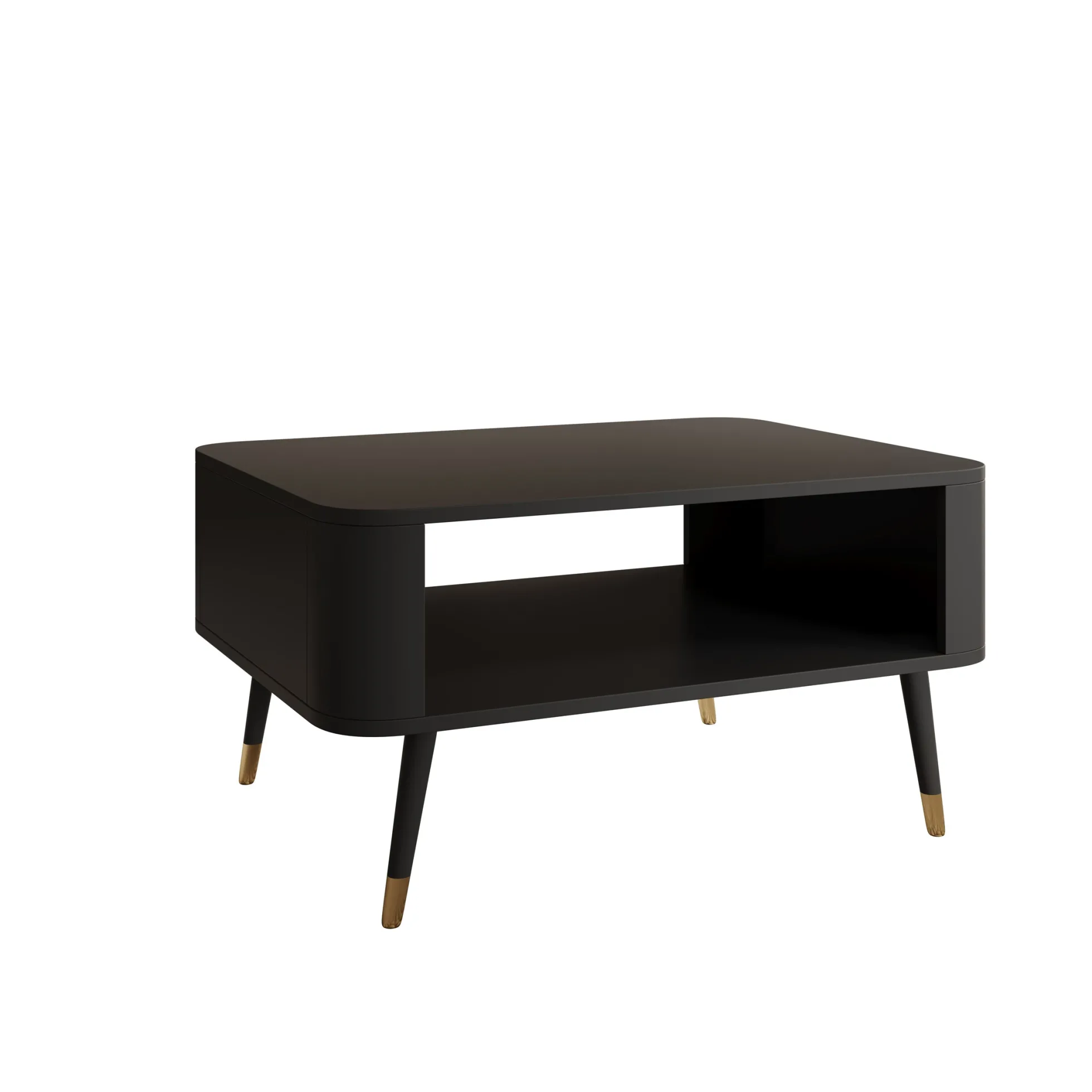 Borneo - Salontafel - Zwart - 80x60x42 cm