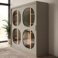 Bravanti - Kledingkast - Beige - 200x62x200 cm
