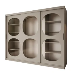 Bravanti - Kledingkast - Beige - 250x62x200cm
