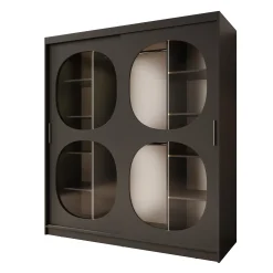 Bravanti - Kledingkast - Zwart - 180x62x200 cm