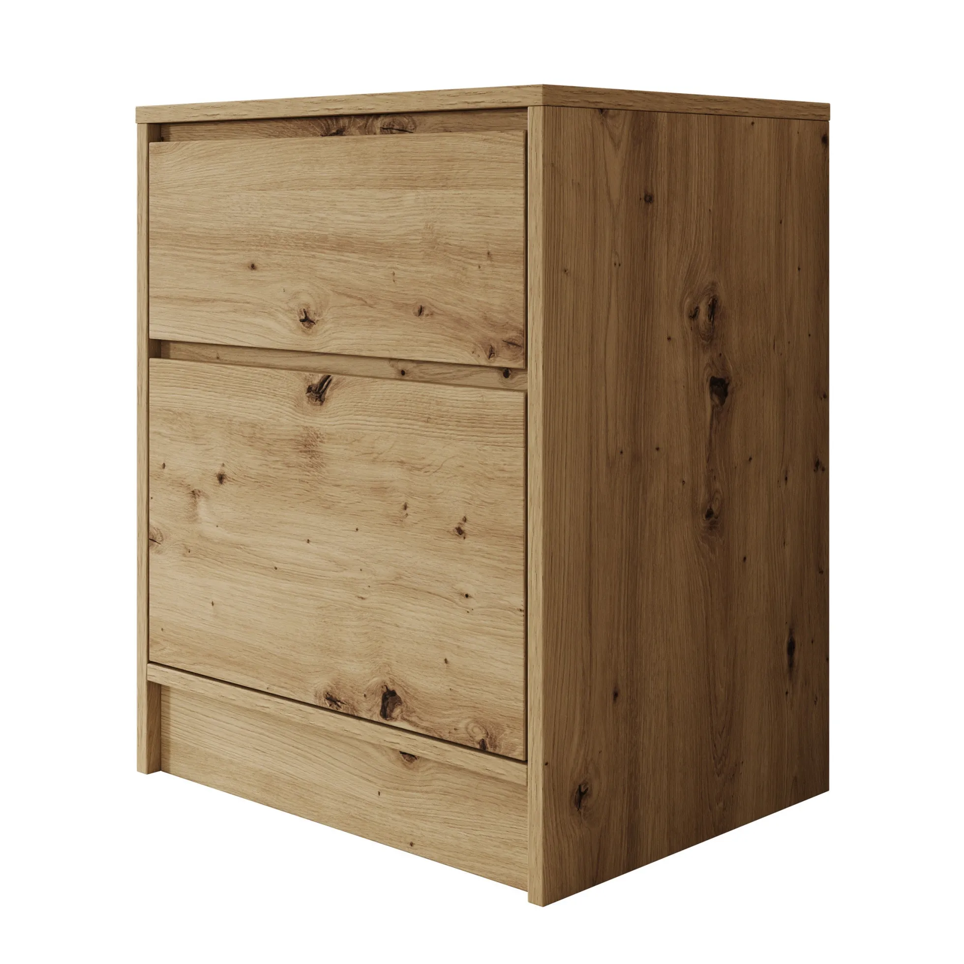 Brett - Nachtkastje - Eiken - 50x40x63 cm