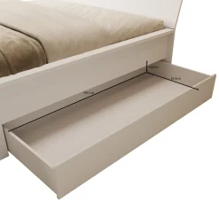 Brett - Tweepersoonsbed met lade - Eiken - 160x200 cm