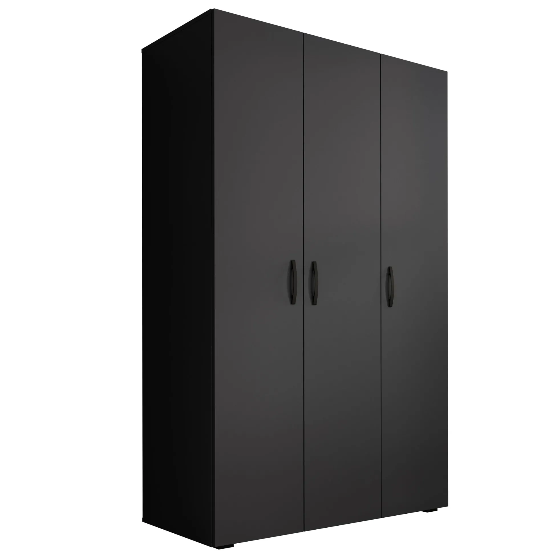 Brussel - Kledingkast 3-deurs - Antraciet - 111x52x179 cm