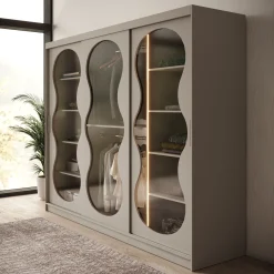 Bunaro - Kledingkast - Beige - 250x62x200 cm
