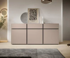 Cainan - Dressoir - Beige/zwart - 180x40x78 cm