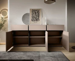 Cainan - Dressoir - Beige/zwart - 180x40x78 cm