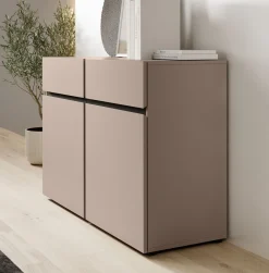 Cainan - Dressoir - Beige/zwart - 119x40x78 cm