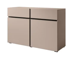 Cainan - Dressoir - Beige/zwart - 119x40x78 cm