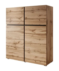 Cainan - Dressoir - Eiken/zwart - 119x40x139 cm
