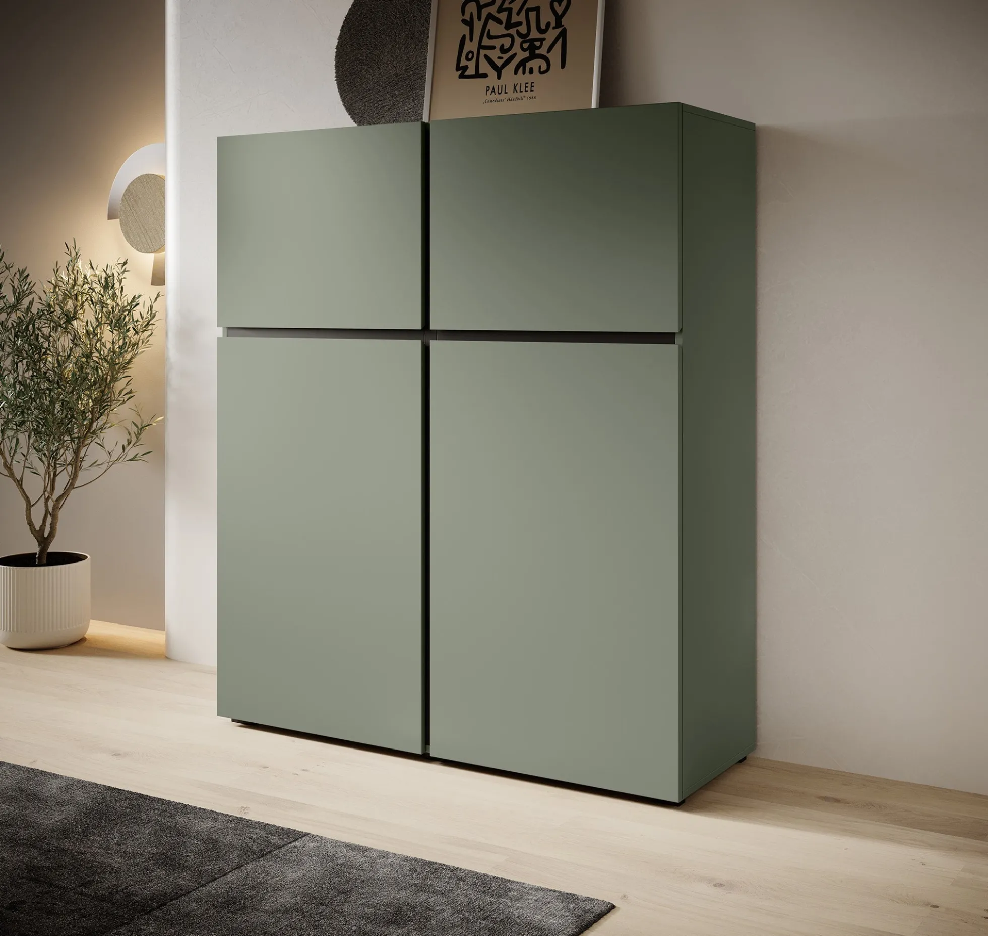 Cainan - Dressoir - Groen - 119x40x139 cm