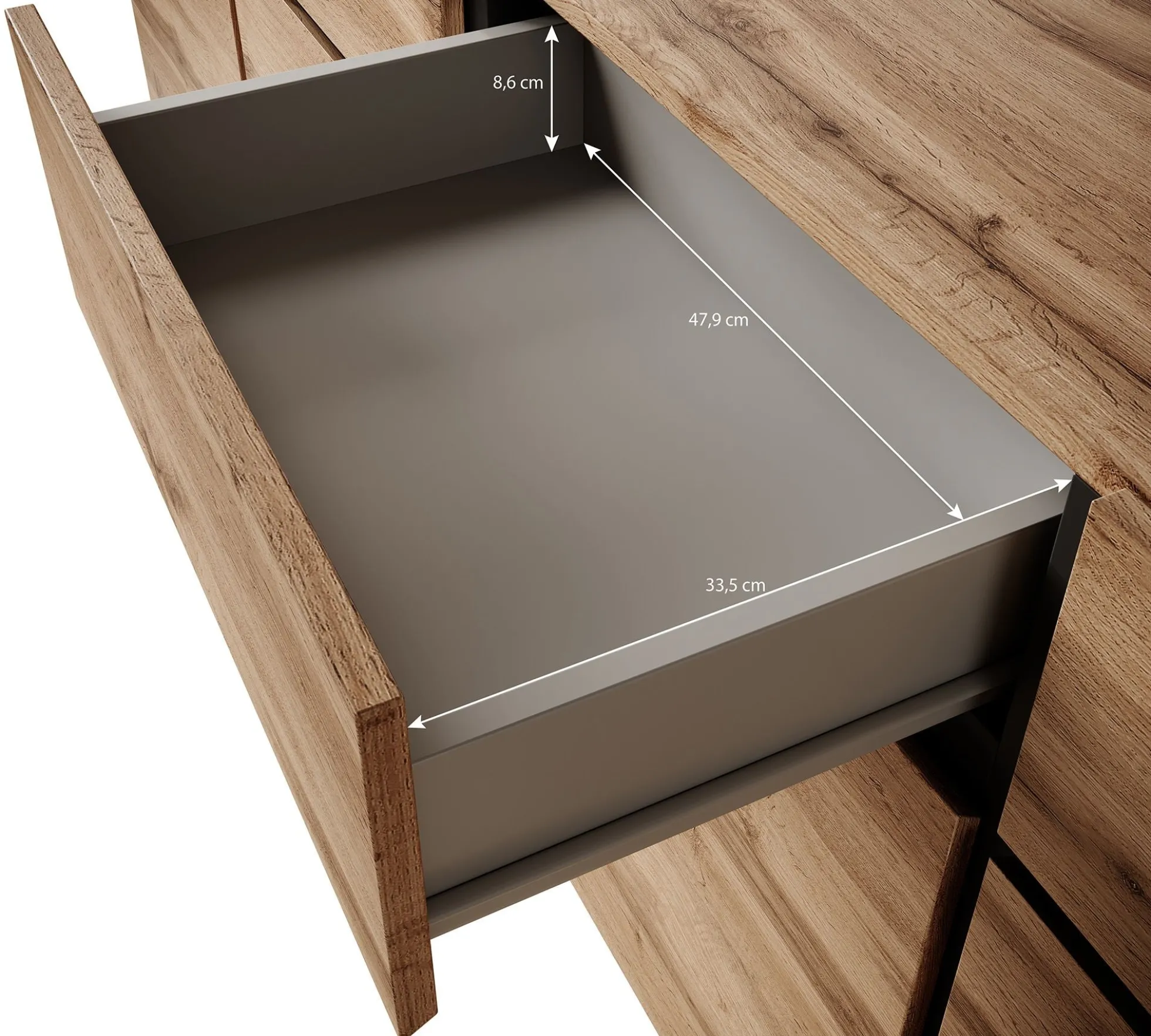 Cainan - Dressoir - Groen - 225x40x78 cm