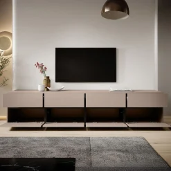 Cainan - TV-Meubel - met 4 lades - Beige - 225 cm